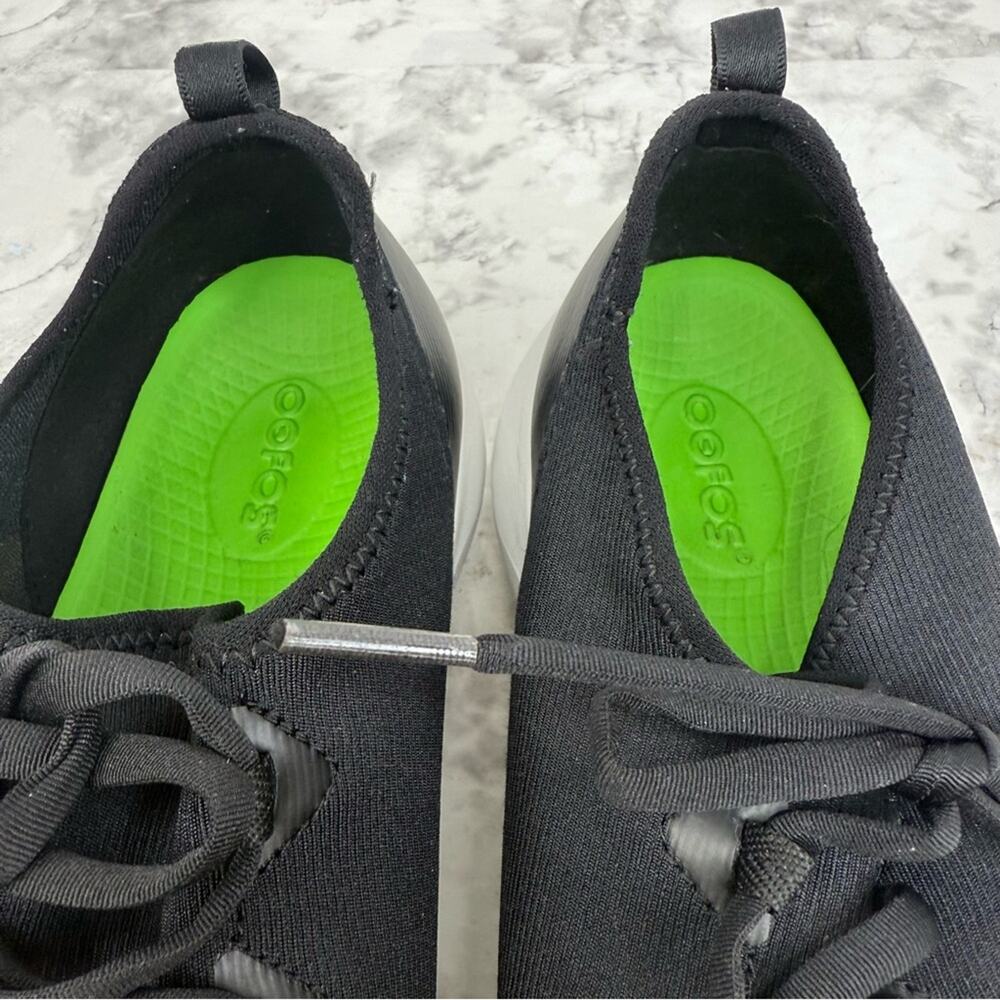 OOFOS OOmg Women’s  Sz 10 Sport Low Shoe White/Black Comfortable Lightweight - Picture 8 of 13